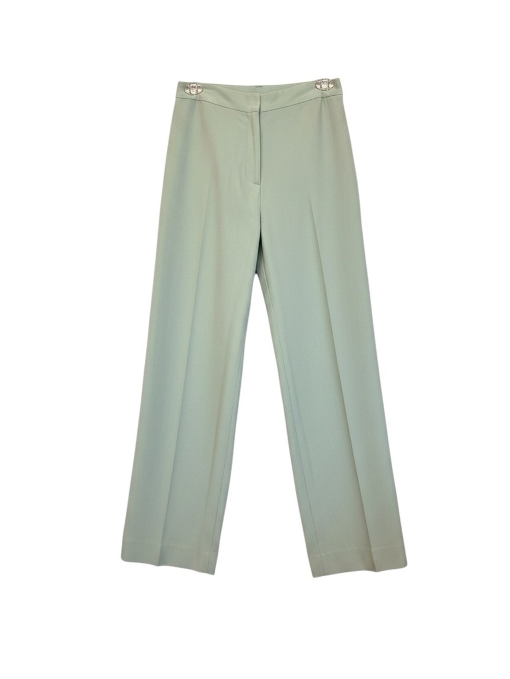 Vintage 1940’s Sage Green High-Rise Wide Leg Trousers - Women's